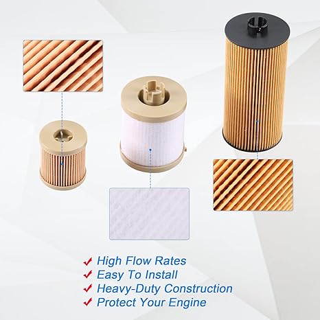 Motorcraft FL2016 Oil Filter & FD4616 Fuel Filter Set for Ford 6.0L Powerstroke