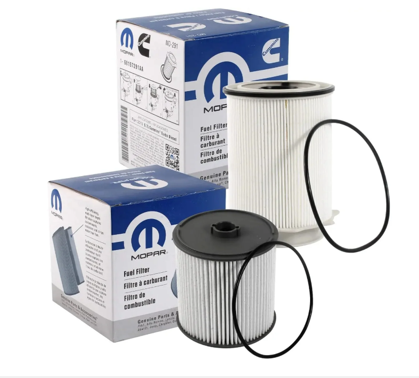 2019-2024 Dodge Ram 2500-5500 6.7L Mopar fuel filters 68157291AA, 68436631AA kit OEM