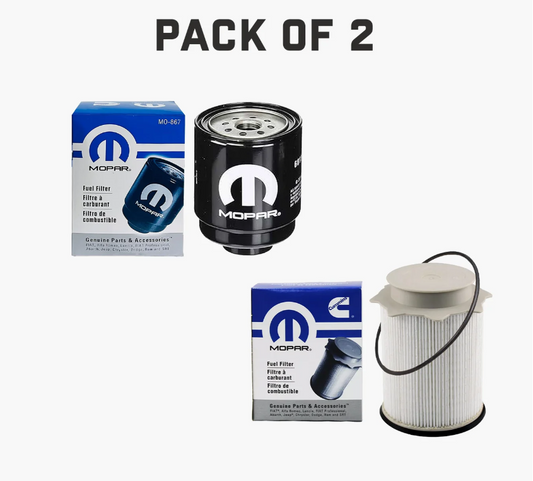 Mopar Oil Fuel Filter Set 68197867AB, 68157291AA (MO-867, MO-291) 6.7L Cummins for 2013-2018 Dodge Ram 2500-5500