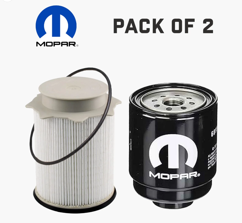 Mopar Oil Fuel Filter Set 68197867AB, 68157291AA (MO-867, MO-291) 6.7L Cummins for 2013-2018 Dodge Ram 2500-5500