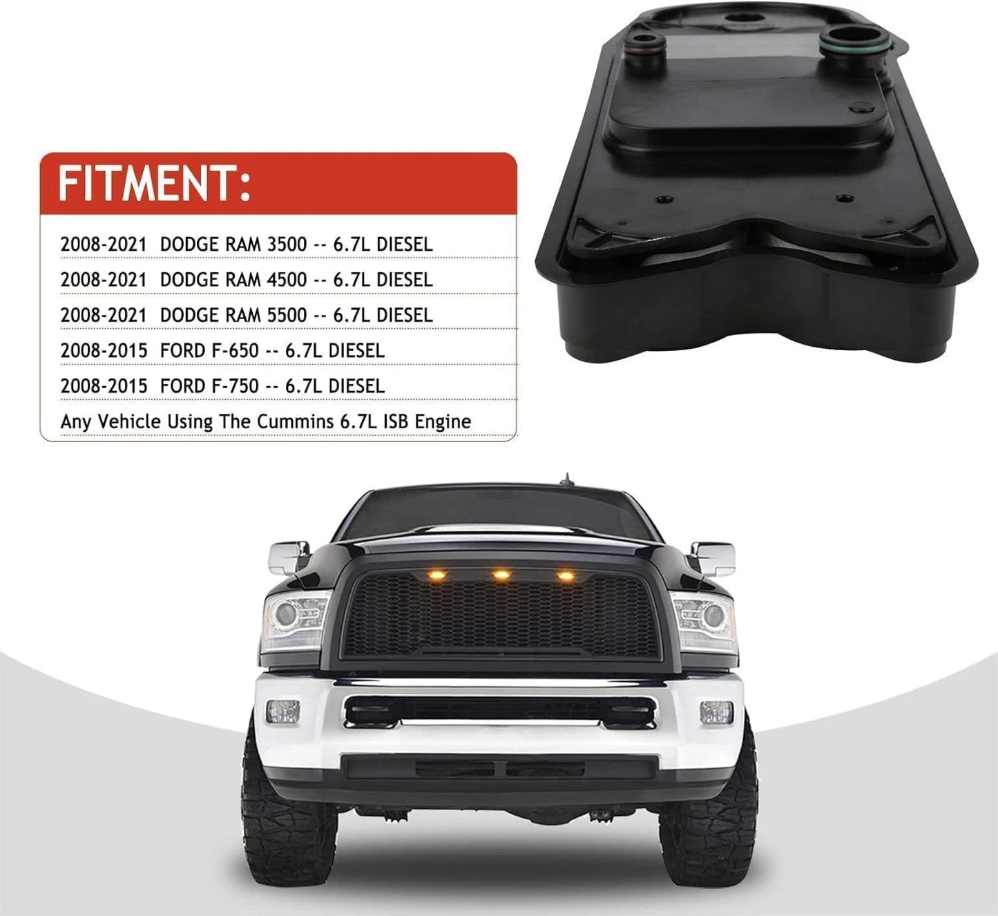 Fleetguard CV52001 Crankcase OEM Filter for 6.7L Cummins Diesel Engines