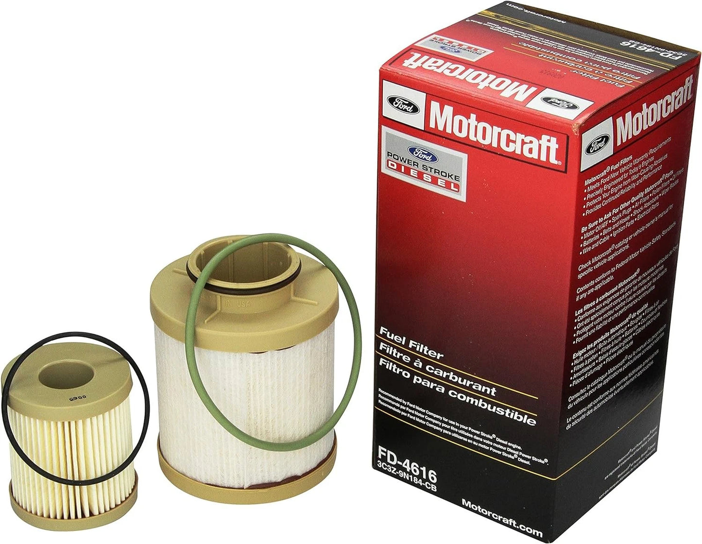 Motorcraft FD-4616 Fuel Filter Kit for 2003–2007 Ford 6.0L Power Stroke Diesel