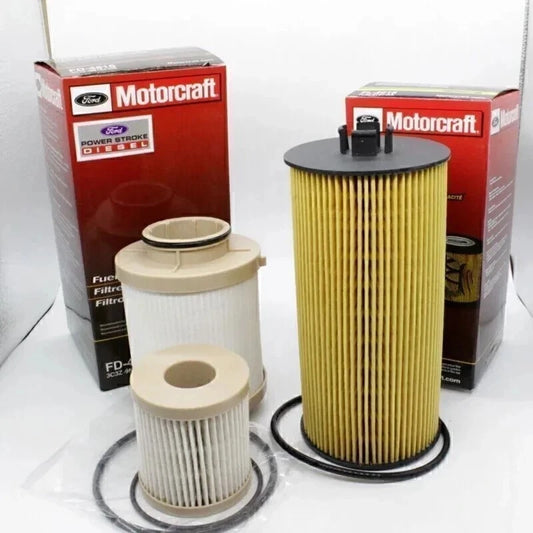 Motorcraft FL2016 Oil Filter & FD4616 Fuel Filter Set | Genuine Ford OEM