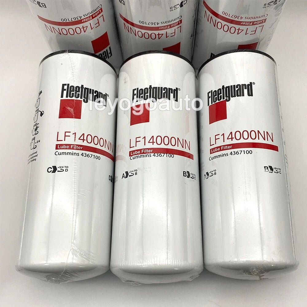 6PCS Fleetguard LF14000NN Oil Filter Cummins ISX 4367100 NEW