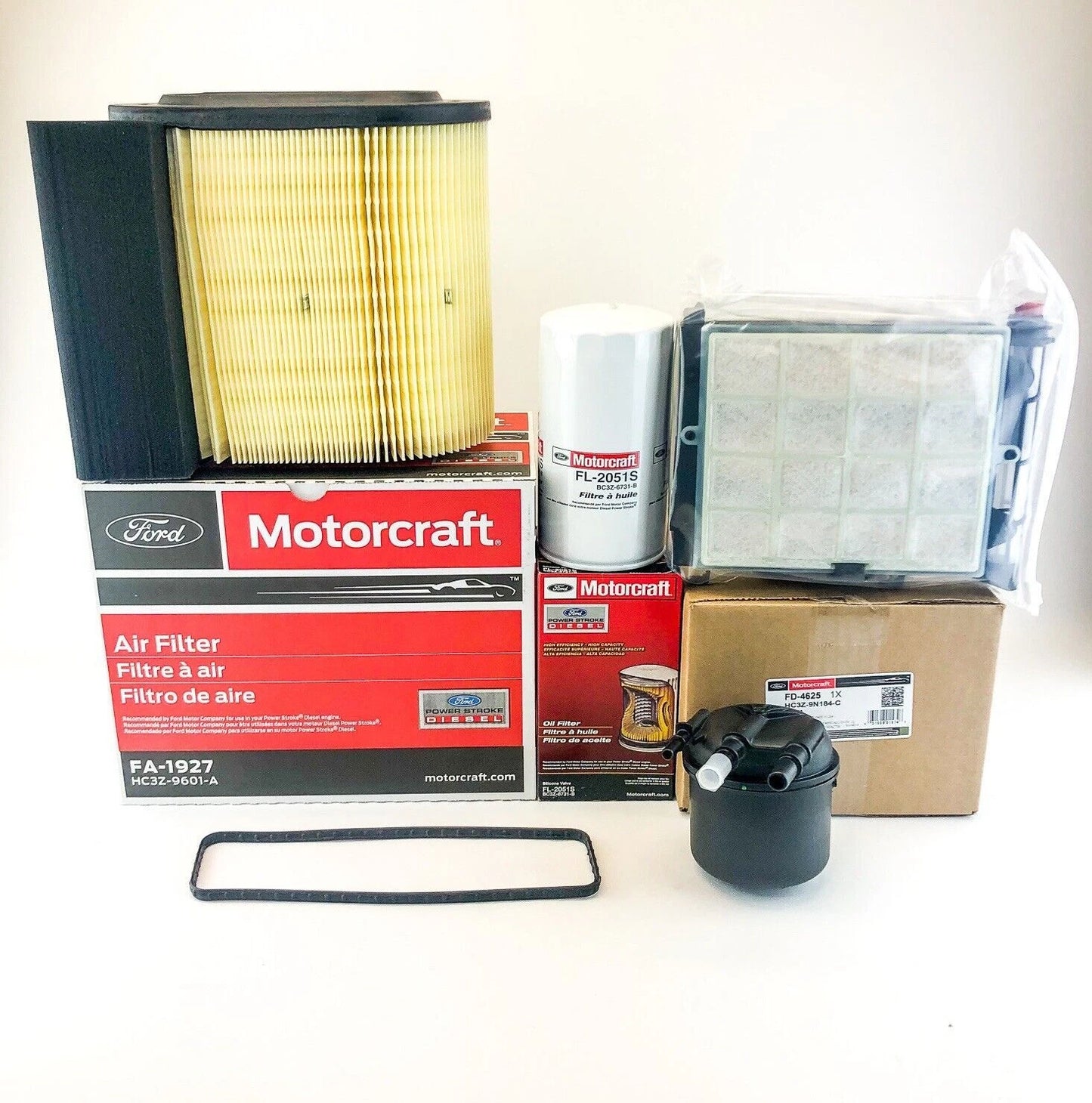Motorcraft OEM Oil, Air & Fuel Filter Kit for Ford 6.7L Powerstroke Diesel