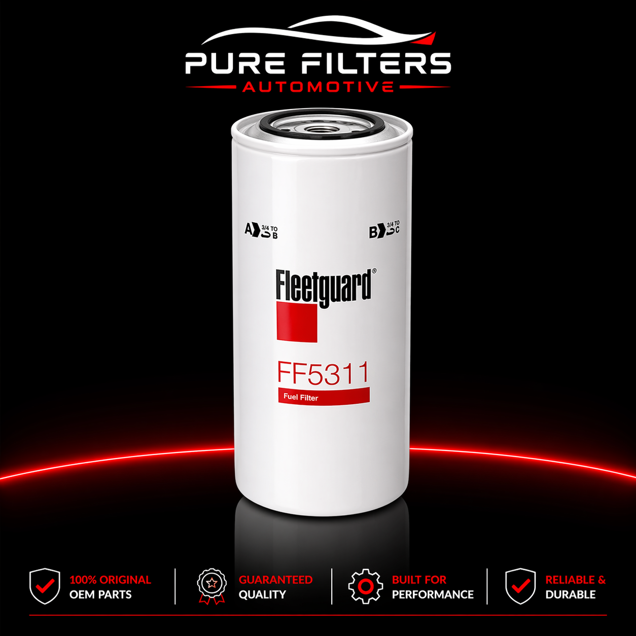 Fleetguard FF5825NN Fuel Filter – Pack of 6