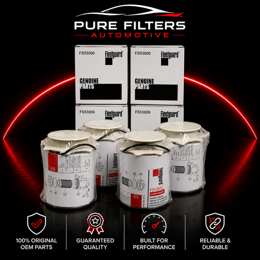 NEW 4Pcs FLEETGUARD FS53000 FUEL/WATER SEPERATOR FILTER CUMMINS 6.7L US
