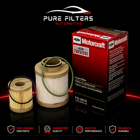 Motorcraft FD-4616 Fuel Filter Kit for 2003–2007 Ford 6.0L Power Stroke Diesel