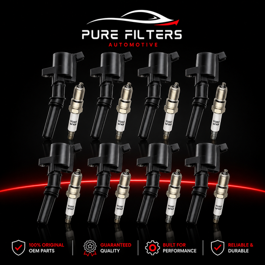 8 Set Motorcraft DG508 Ignition Coils & SP479 Spark Plugs for Ford F150 4.6L 5.4L