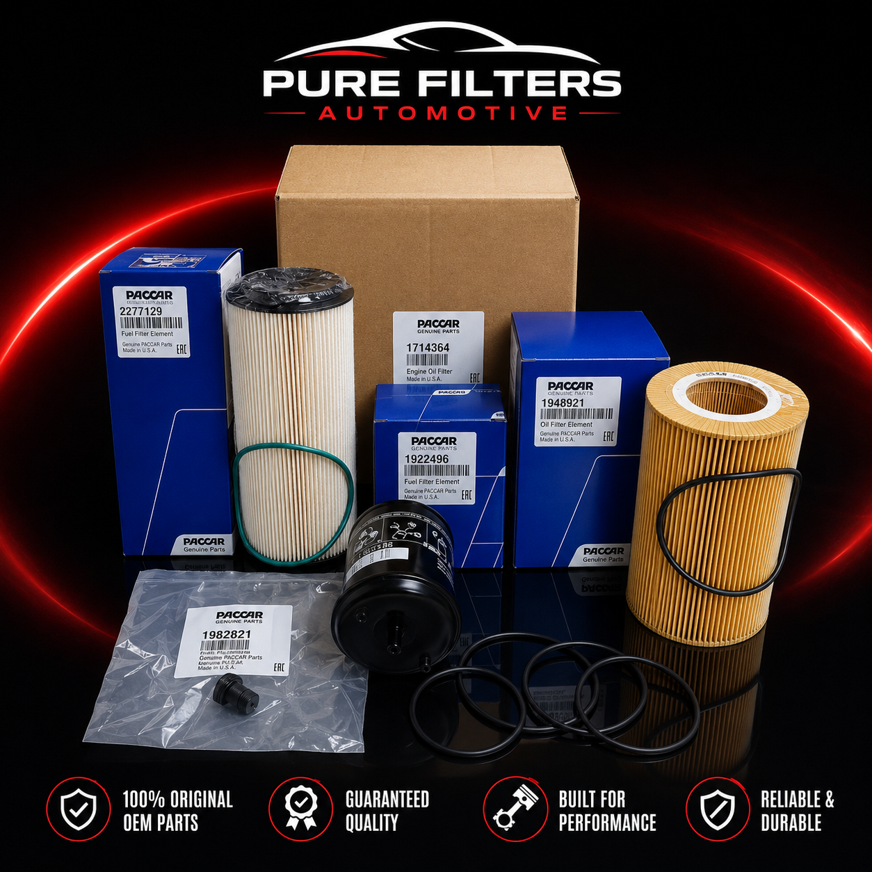 Engine Oil & Fuel Filter 1948921G 2277129G 1922496 1982821 Kit for MX-13 EPA13