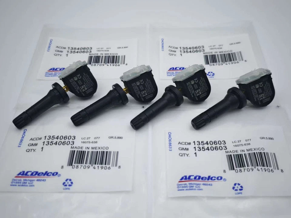 4× Genuine 13540603 OEM TPMS Tire Pressure Sensor For GMC Chevy Buick Cadillac