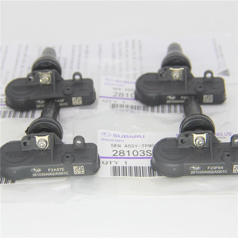 Genuine Subaru 28103SA001 TPMS Tire Pressure Monitoring Sensors Set of 4 OEM 315MHz Replacement Sensors